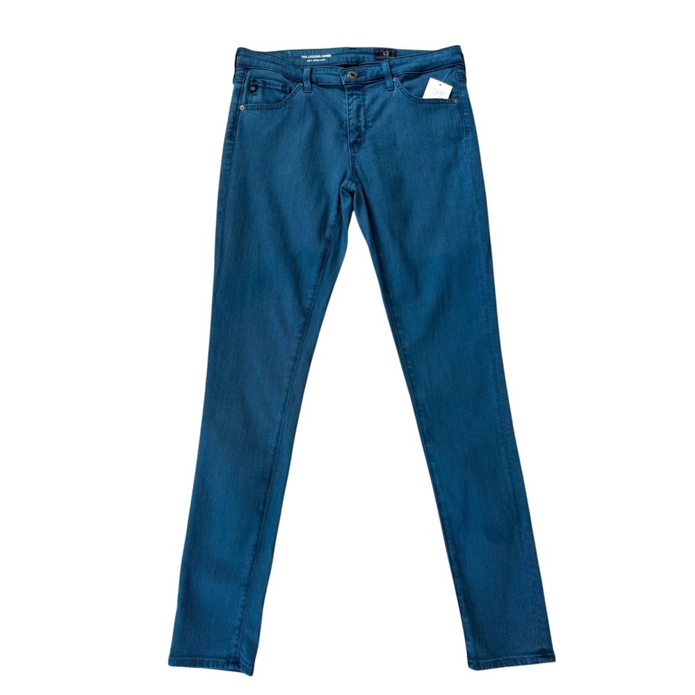 AG Adriano Goldschmied The‎ Legging Ankle Super Skinny Teal Blue Jeans Size 4 27